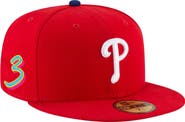 New Era Men's New Era Bryce Harper Red Philadelphia Phillies 2025 Player’s Weekend 59FIFTY Fitted Hat
