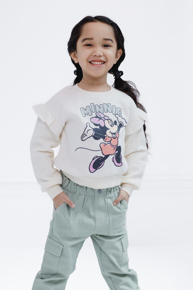 Minnie Mouse Fleece Sweatshirt and Pants Set, Alternate, color, Minnie Tusk Aqua