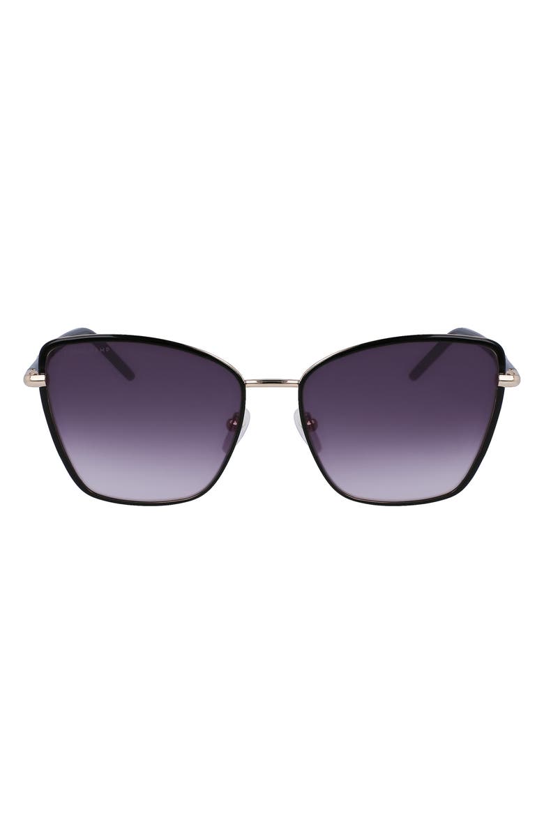 Longchamp 58mm Gradient Butterfly Sunglasses, Main, color,