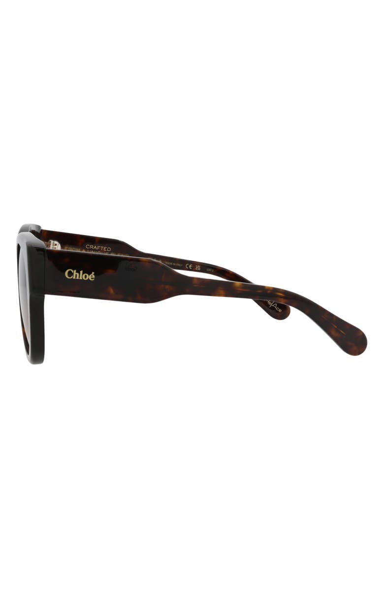 Chloé 55mm Cat Eye Sunglasses, Alternate, color, Havana Copper