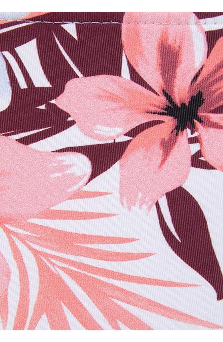 LASCANA Women's Floral Print Bikini Bottom, Alternate, color, Cream Multi