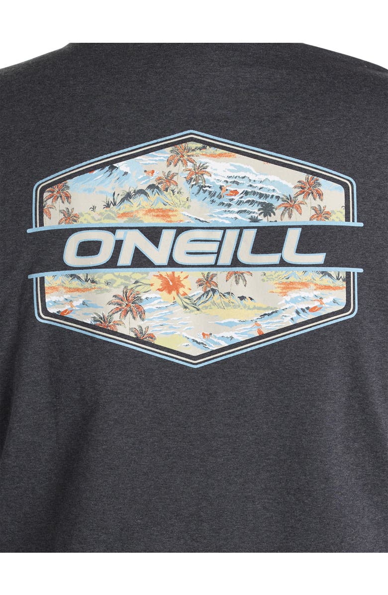 O'Neill Big & Tall Blended Graphic Tee, Alternate, color, Black Heather