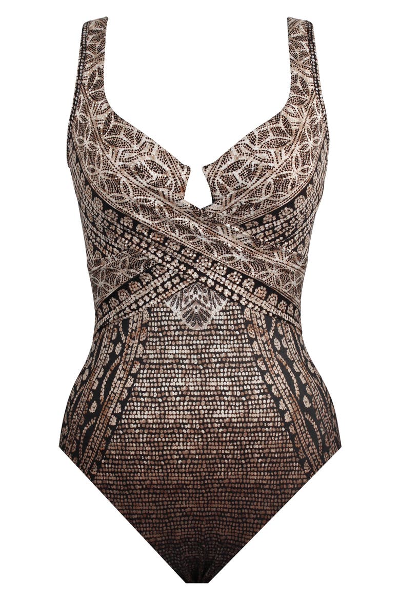 Cappadocia Escape Crisscross Underwire One-Piece Swimsuit, Alternate, color, BLM