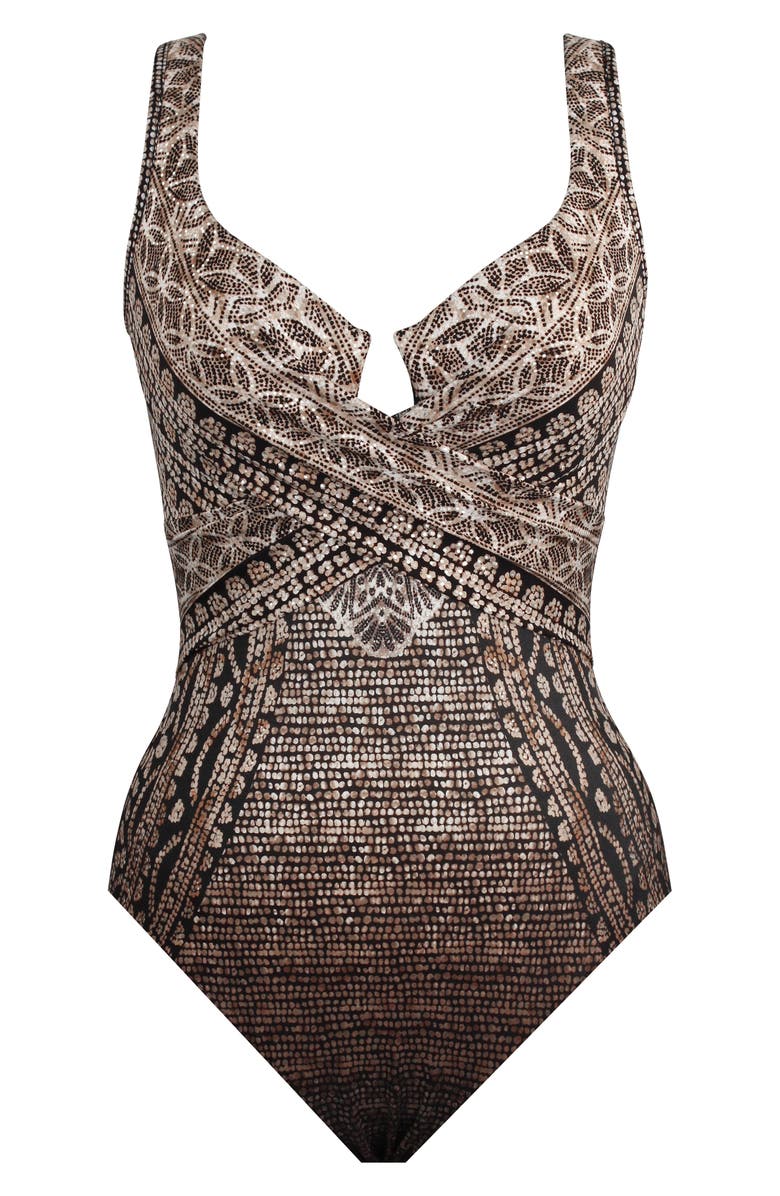 Miraclesuit<sup>®</sup> Cappadocia Escape Crisscross Underwire One-Piece Swimsuit, Alternate, color, 