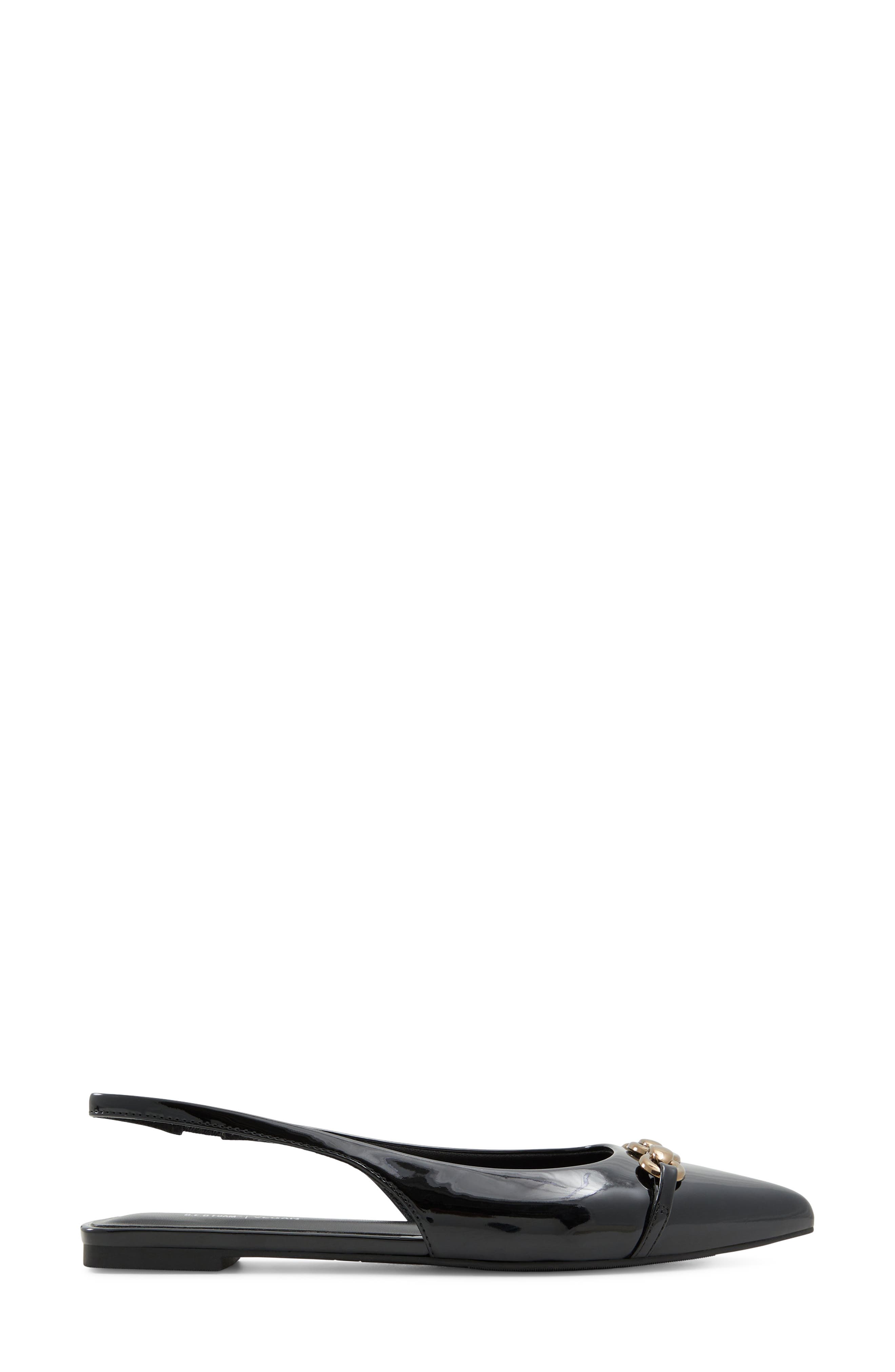Darya Faux Leather Slingback Flat, Alternate, color, OTHER BLACK
