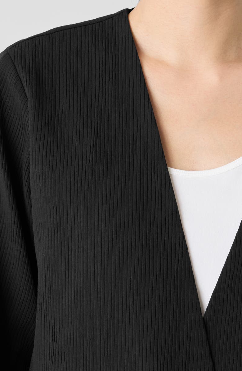 Eileen Fisher V-Neck Organic Cotton Jacket, Alternate, color, 