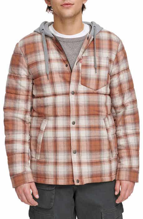 Levi's® Quilted Plaid Hooded Shacket