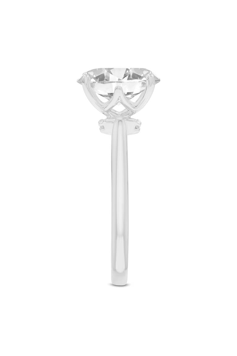 Livia 14K White Gold Oval Lab Grown Diamond Hidden Halo Engagement Ring - 2.25 Ct, Alternate, color, 14K White Gold