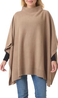 Vince Wool & Cashmere Funnel Neck Poncho