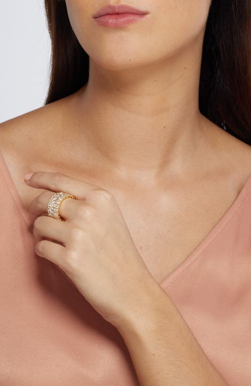 Shop Nordstrom Channel Set Cubic Zirconia Wide Eternity Ring