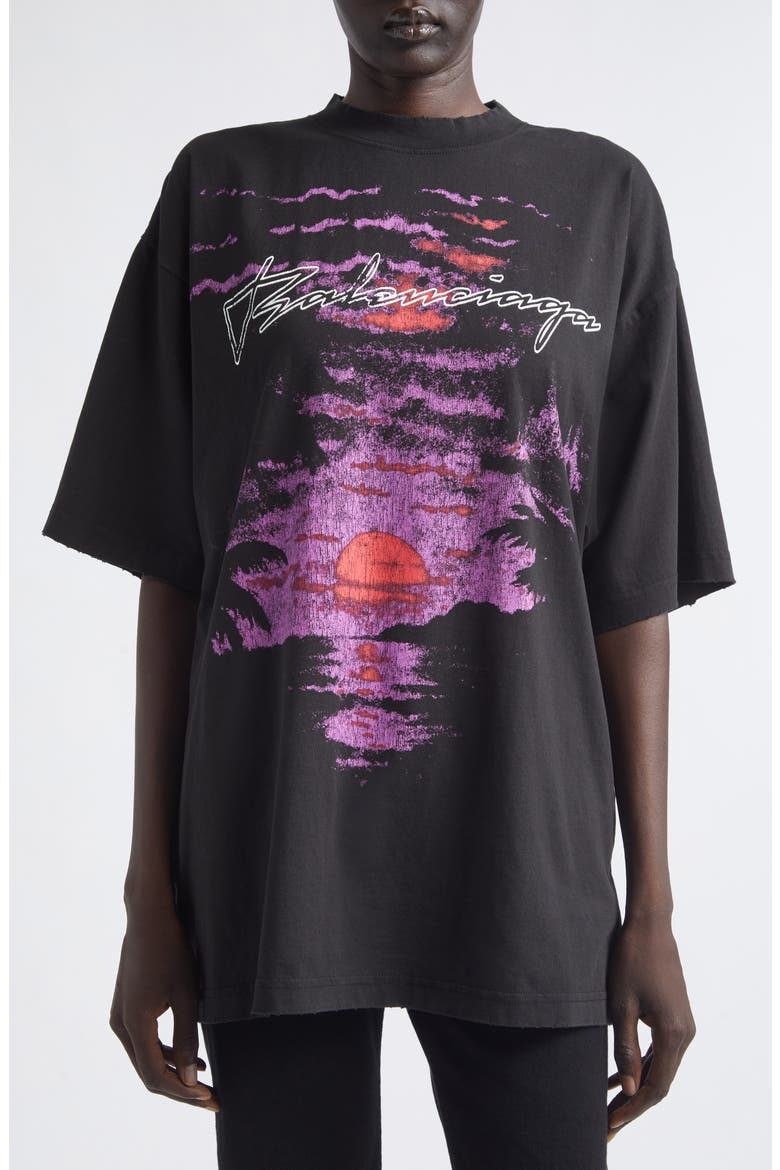 Dream Distressed Cotton Jersey Graphic T-Shirt, Alternate, color, 1000 BLACK