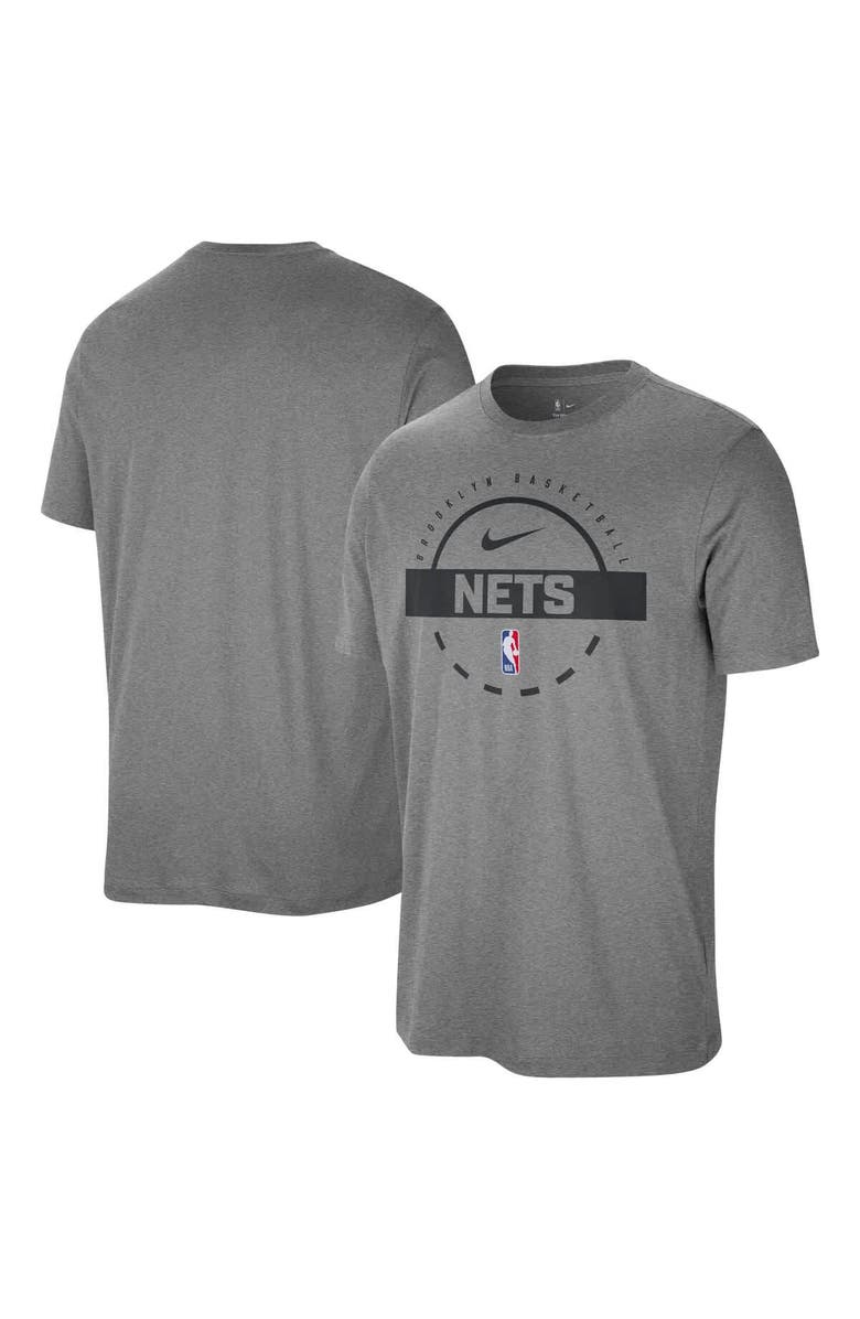 Nike Men's Nike  Charcoal Brooklyn Nets Authentic Practice T-Shirt, Main, color, Charcoal