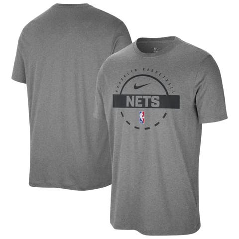 Men's Nike  Charcoal Brooklyn Nets Authentic Practice T-Shirt