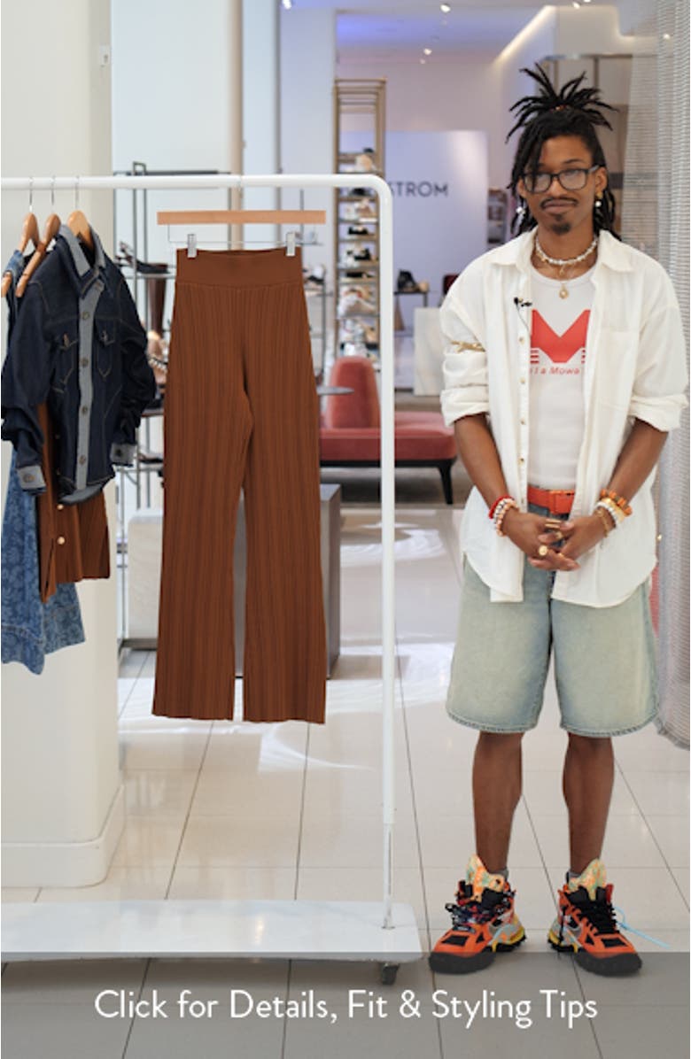 Massaro Variegated Rib Crop Pants, sales video thumbnail