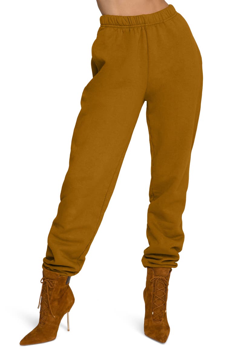 Boyfriend Sweatpants, Main, color, BRONZE BROWN001