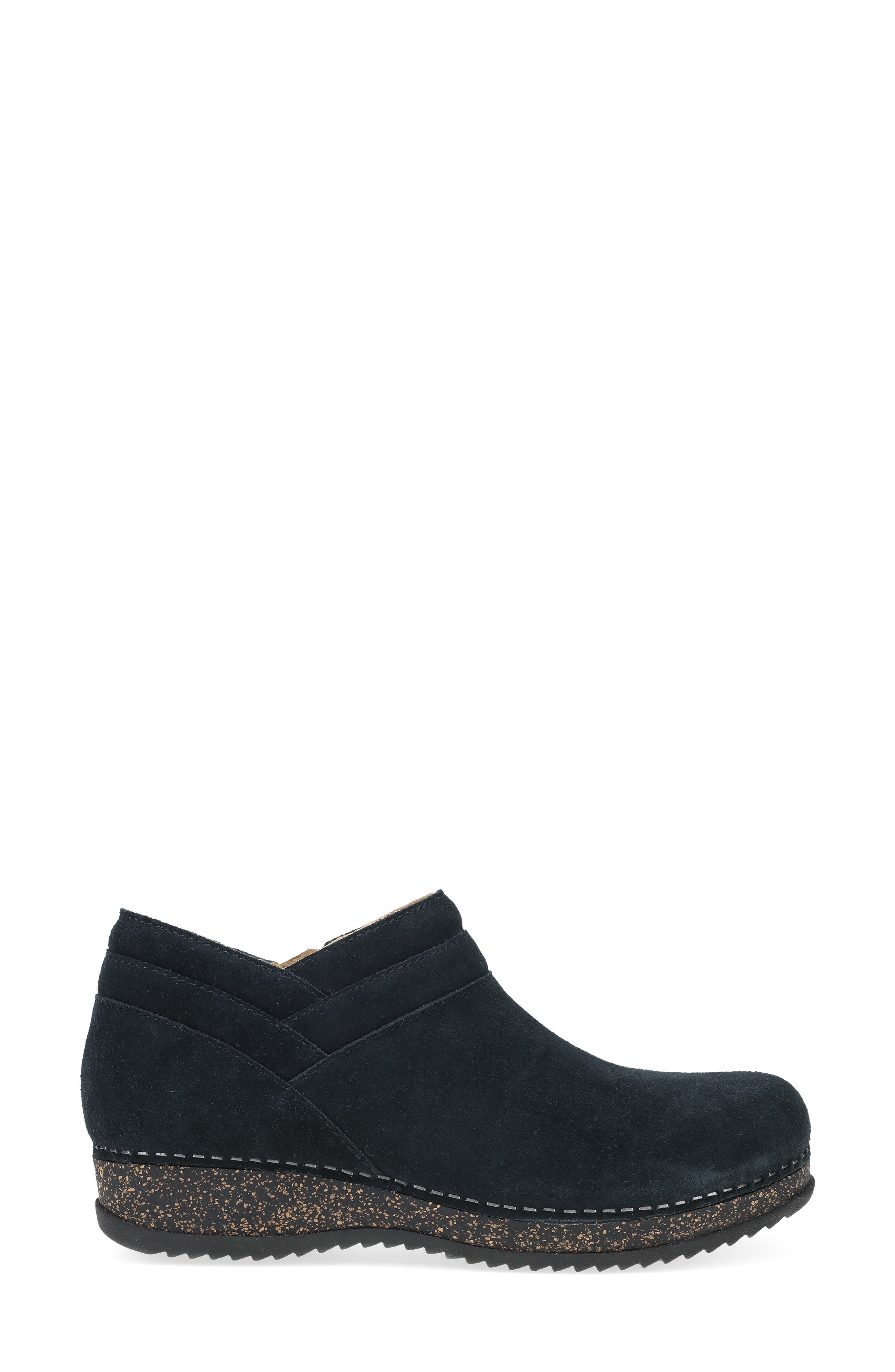 Dansko Muriel Bootie, Alternate, color, Black Suede