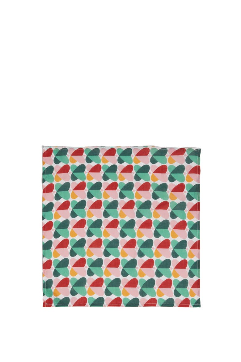 Large Napkins Set Of 6 (45X45) Farfalle Multicolor, Alternate, color, Farfalle Multicolor