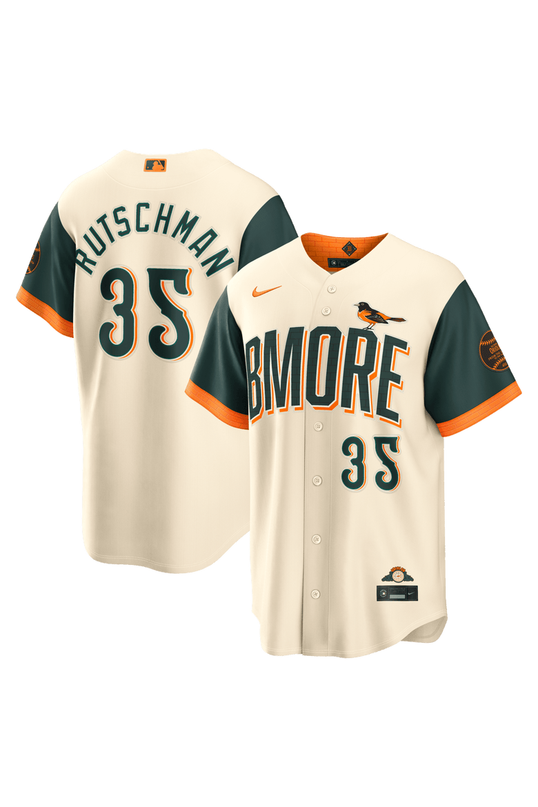 Men's Nike Adley Rutschman Cream Baltimore Orioles 2026 City Connect Stadium Jersey, Main, color, Cream