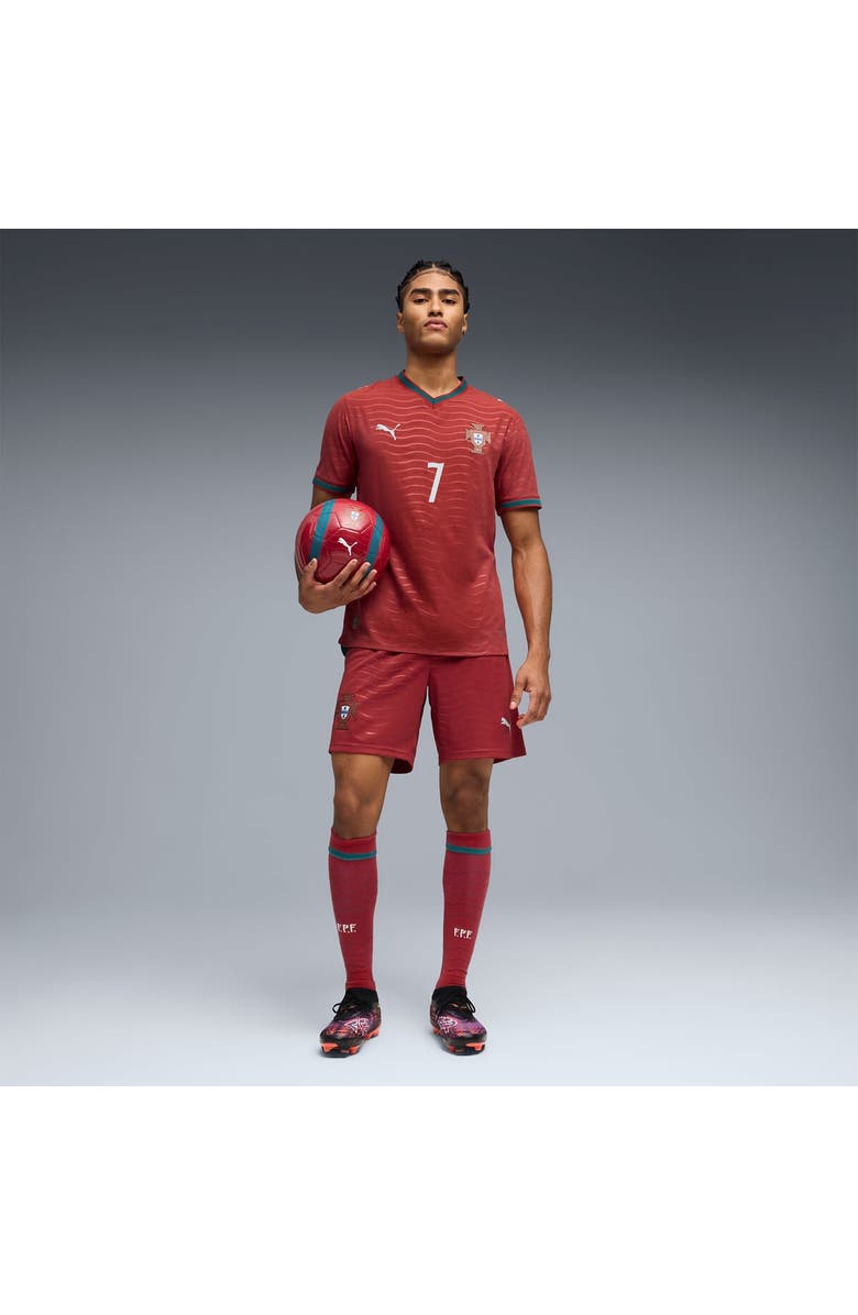 PUMA Men's Puma Cristiano Ronaldo Red Portugal National Team 2026 Home Authentic Jersey, Alternate, color, Red