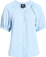 Bobeau Puff Sleeve Top