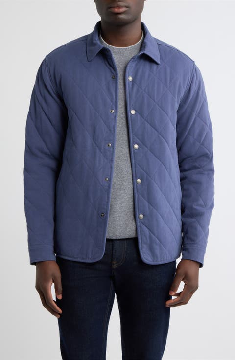 Chatham Quilted Cotton and Cashmere Shirt Jacket