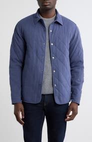 Peter Millar Chatham Quilted Cotton and Cashmere Shirt Jacket