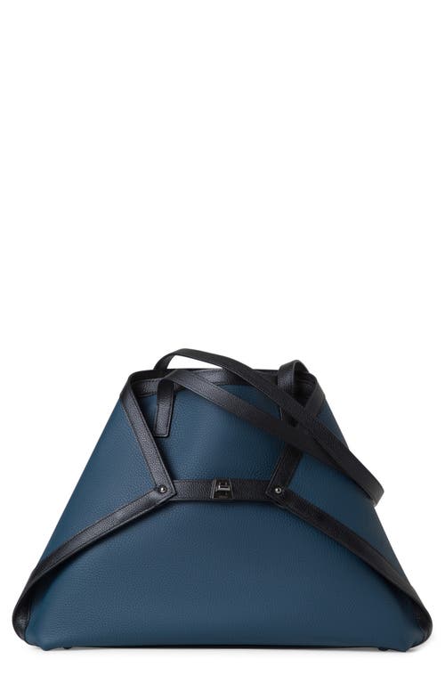 Akris Medium Ai Colorblock Leather Tote