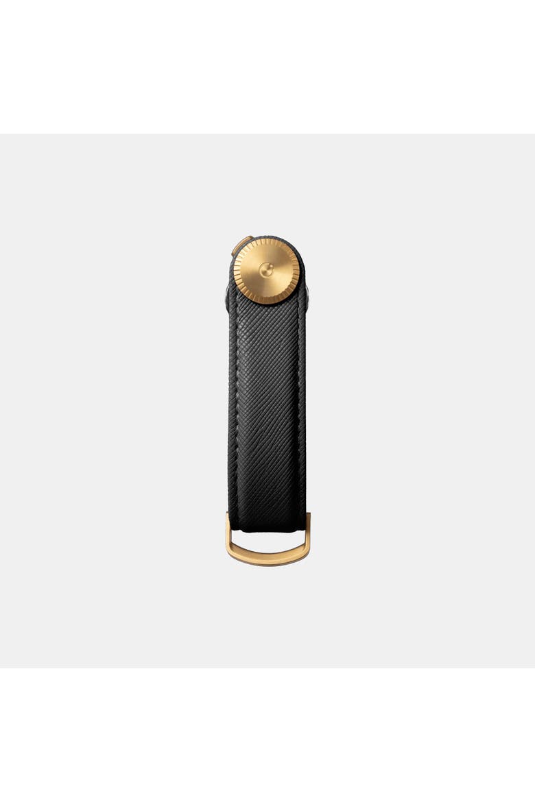 Pro Saffiano Leather Key Organiser, Alternate, color, Liquorice