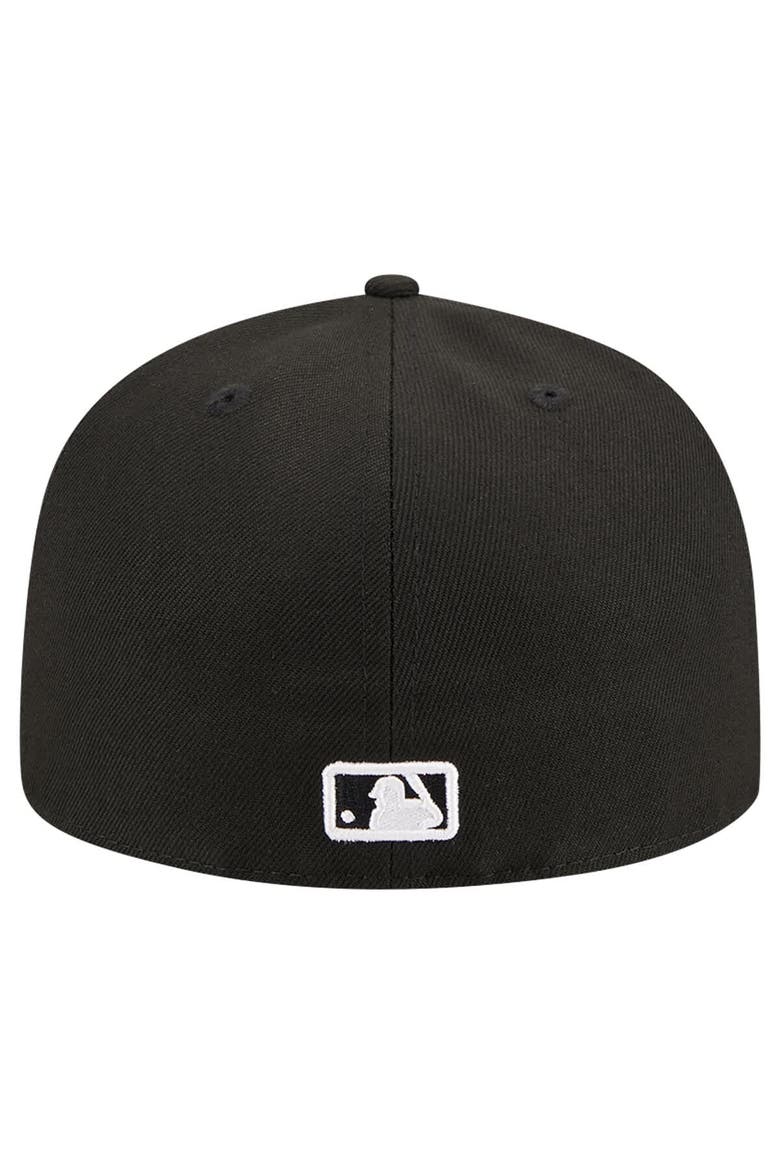 Men's New Era Black Baltimore Orioles Logo 59FIFTY Fitted Hat, Alternate, color, Black