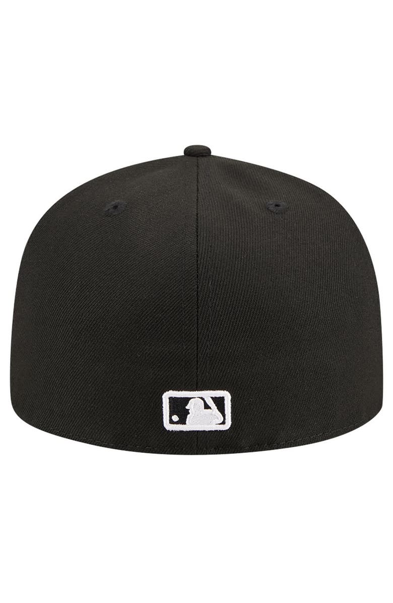 New Era Men's New Era Black Baltimore Orioles Logo 59FIFTY Fitted Hat, Alternate, color, Black