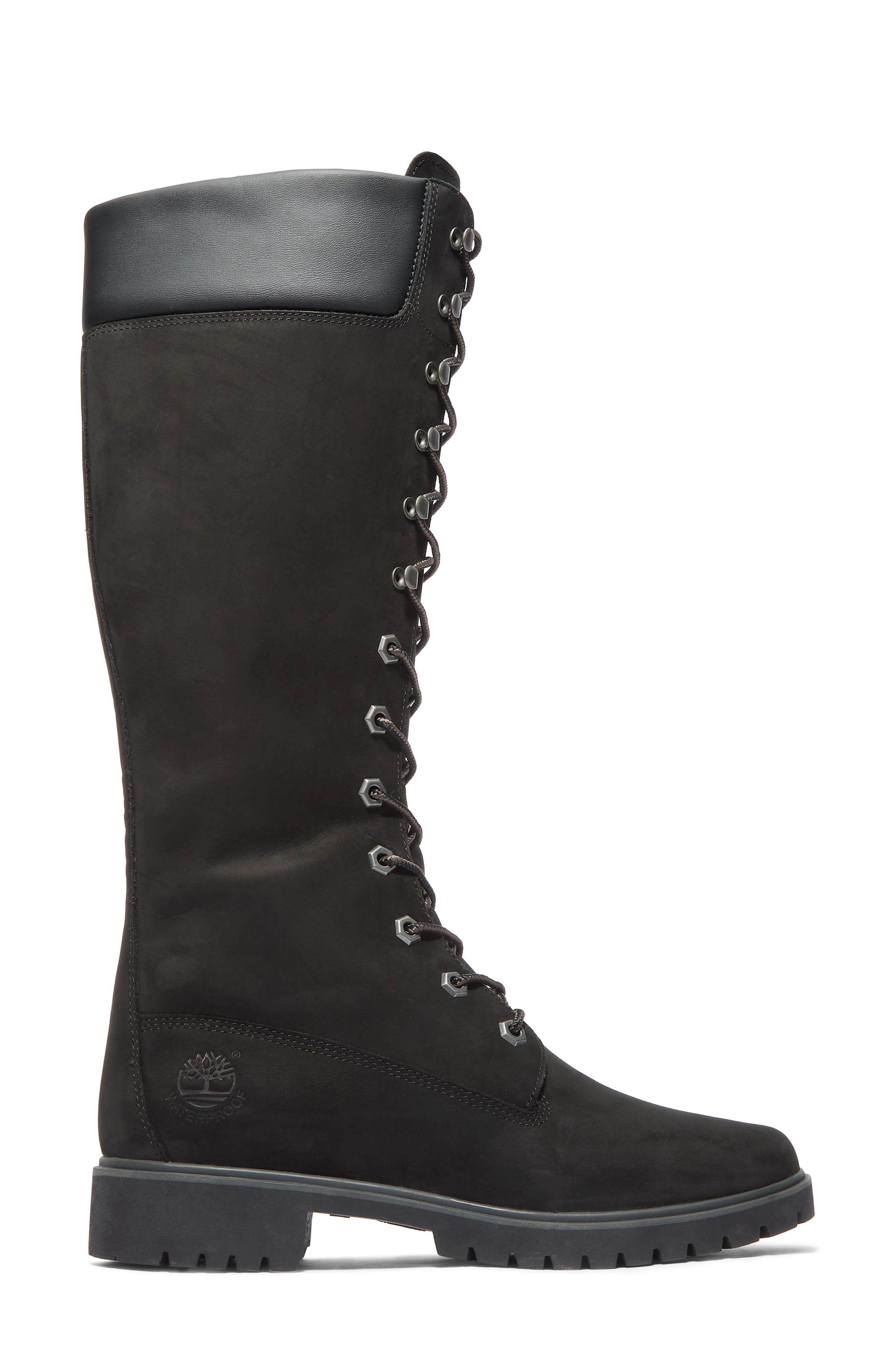 Timberland Premium 14-Inch Lace-Up Waterproof Boot, Alternate, color, Black