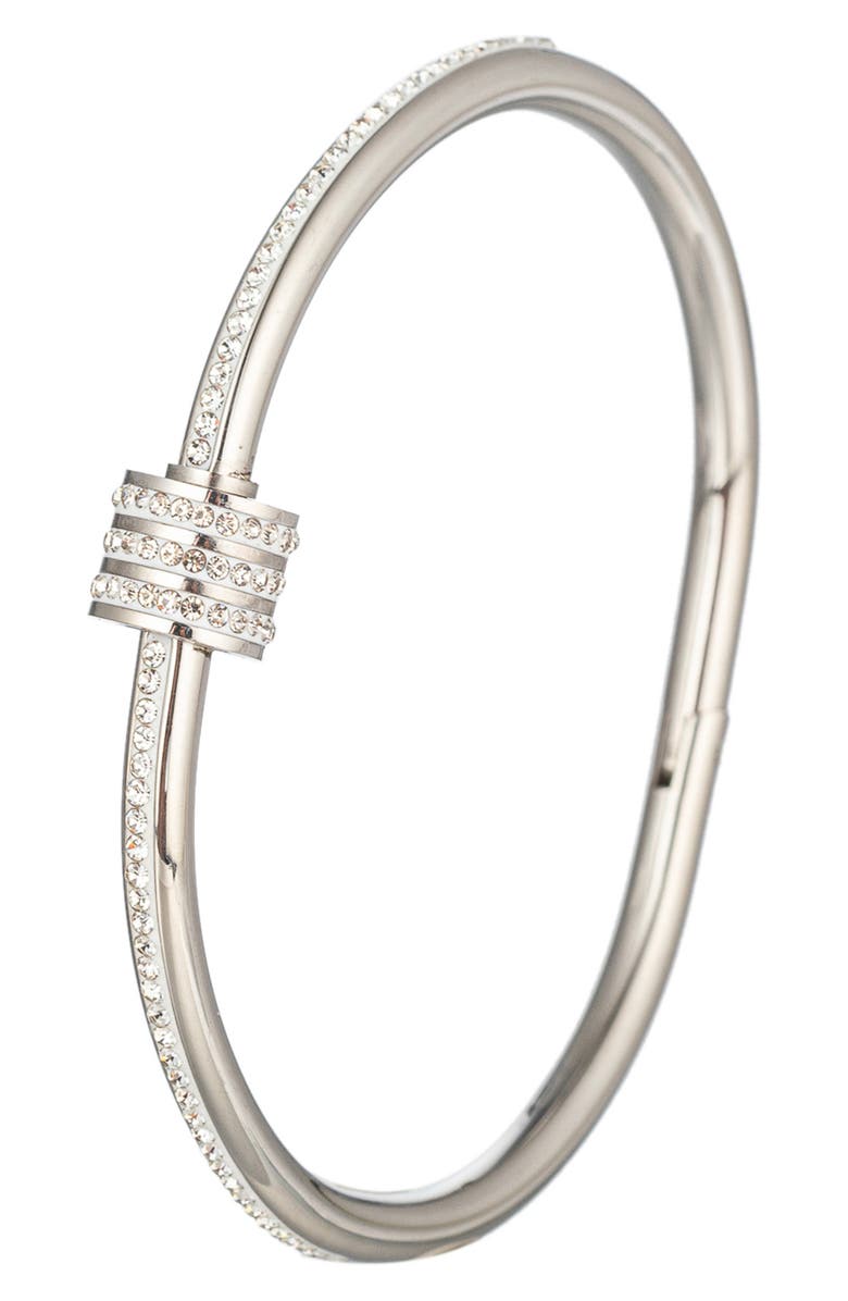 EYE CANDY LOS ANGELES The Luxe Collection Sophie Silver Titanium Cubic Zirconia Crystal Bracelet, Alternate, color, 