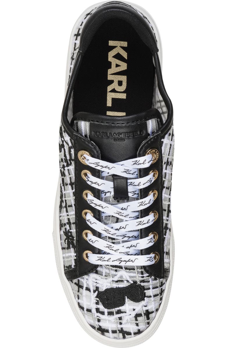 KARL LAGERFELD PARIS Cate Sneaker, Alternate, color, Black Multi