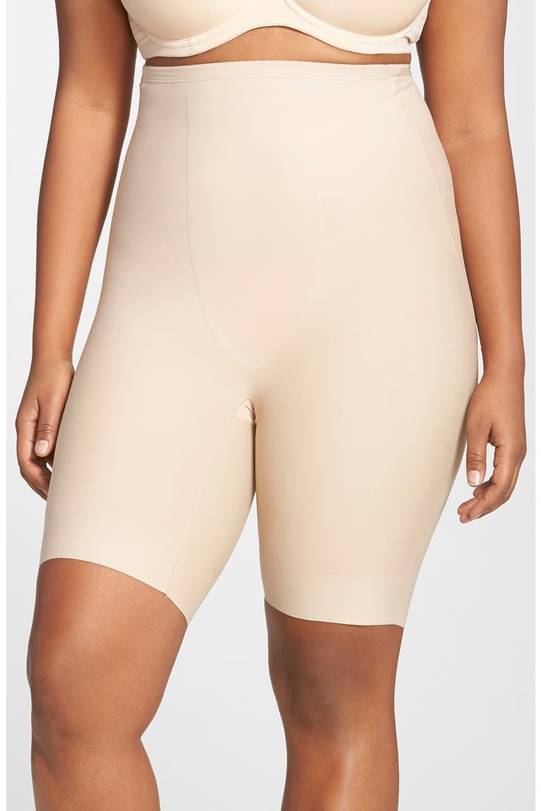 High Waist Thigh Slimmer, Main, color, WARM BEIGE