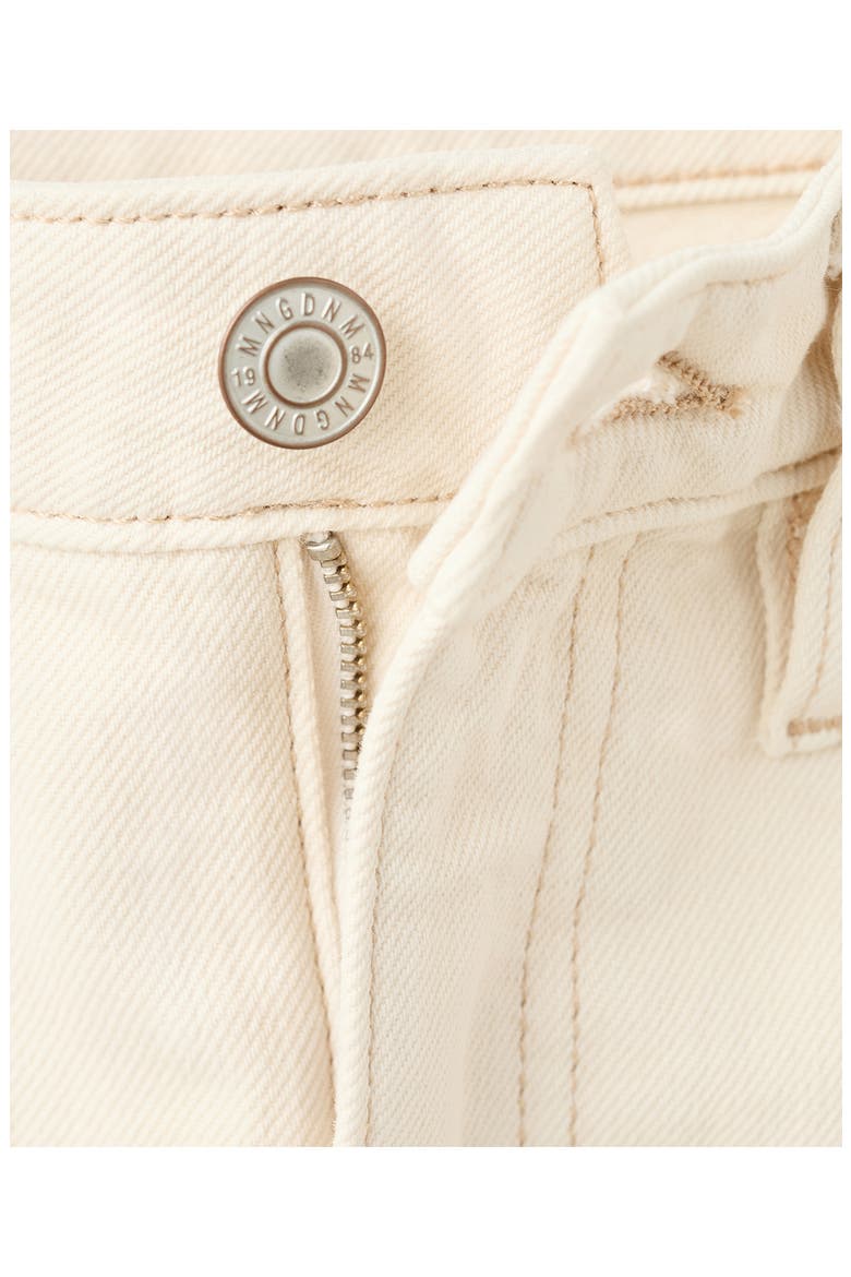 High Waist Barrel Jeans, Alternate, color, OFF WHITE
