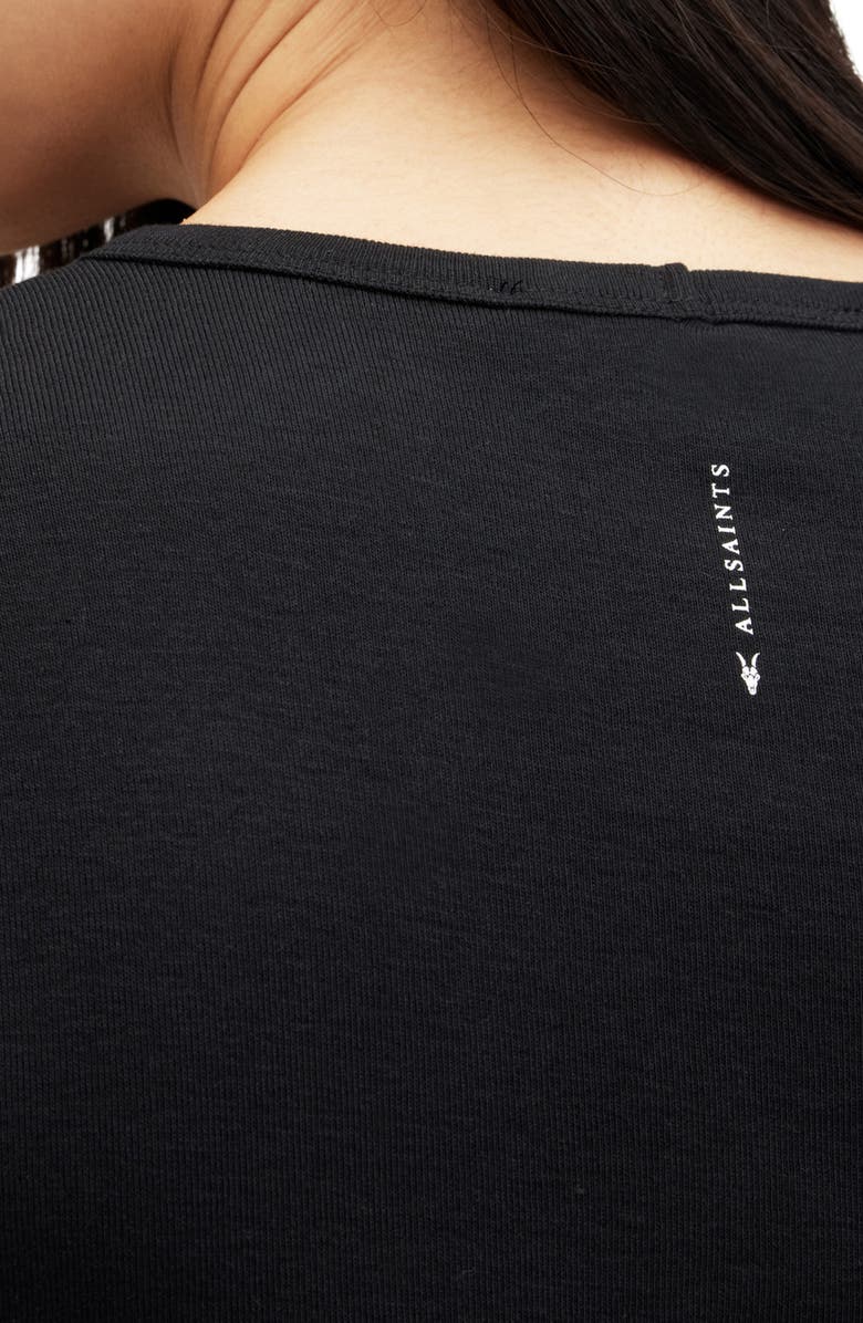 AllSaints Stevie Cotton T-Shirt, Alternate, color, Black