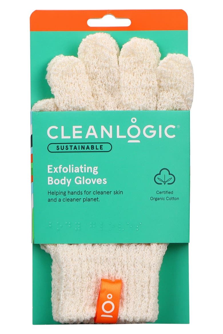 Exfoliating Body Gloves, Alternate, color, NO COLOR