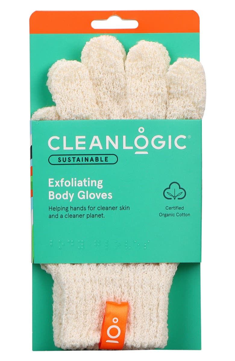 CLEANLOGIC Exfoliating Body Gloves, Alternate, color,