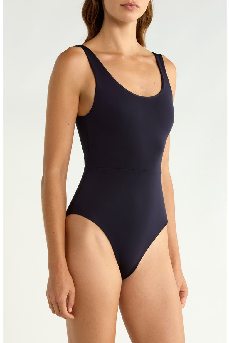 Double Scoop One-Piece Swimsuit, Alternate, color, SPRINT NAVY