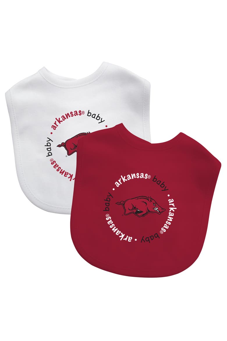 Arkansas Razorbacks - Baby Bibs 2-Pack, Main, color, Multicolor