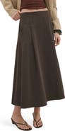 MANGO Pleated Midi Skirt