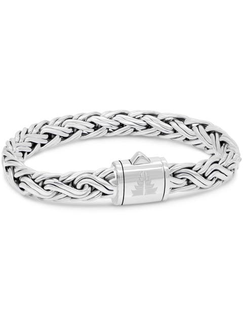 Paddy Oval 9mm Chain Bracelet in Sterling Silver