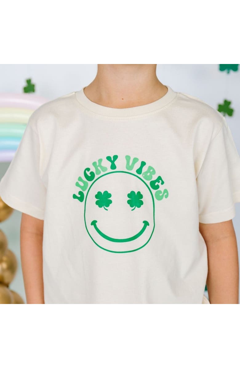 Sweet Wink Lucky Vibes St. Patrick's Day Short Sleeve T-Shirt, Alternate, color, 