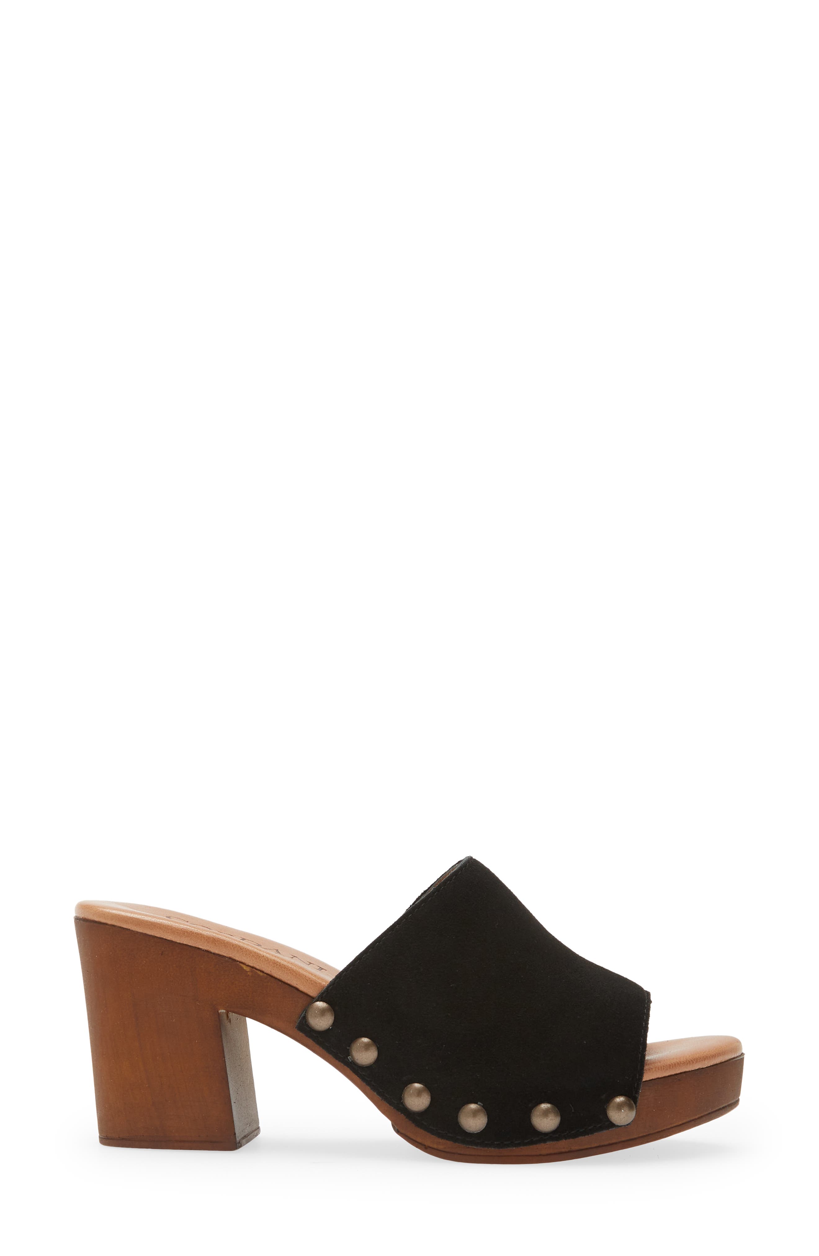 Cordani Whitley Block Heel Sandal, Alternate, color, Black Suede