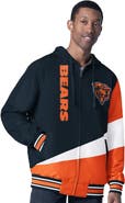 G-III SPORTS BY CARL BANKS Men's G-III Sports by Carl Banks Navy/Charcoal Chicago Bears Dual Threat Reversable Full-Zip Hooded Jacket