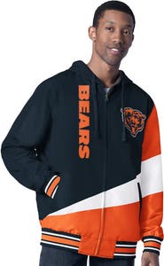 G-III SPORTS BY CARL BANKS Men's G-III Sports by Carl Banks Navy/Charcoal Chicago Bears Dual Threat Reversable Full-Zip Hooded Jacket
