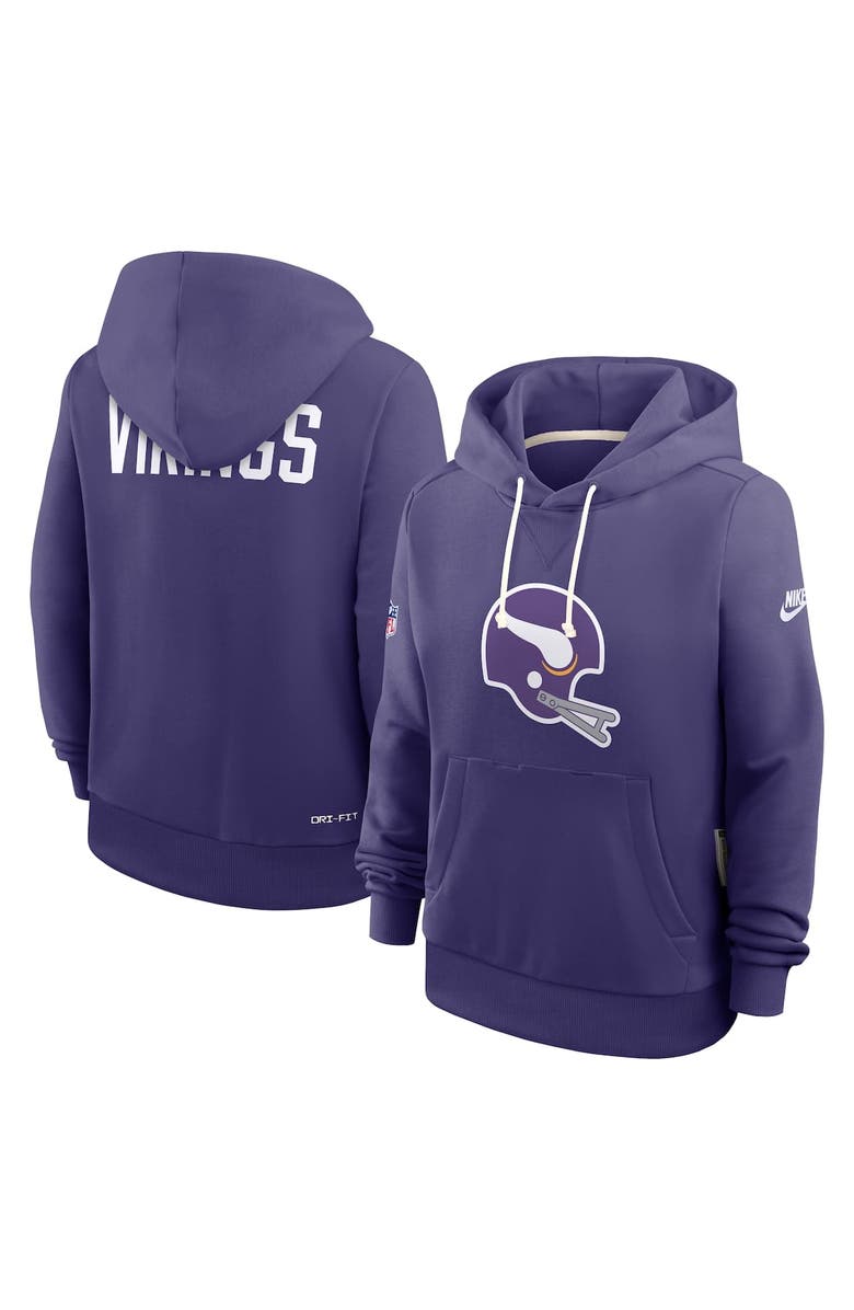 Nike Women's Nike Purple Minnesota Vikings Sideline Standard Issue Throwback Dri-FIT Hoodie, Alternate, color, Purple
