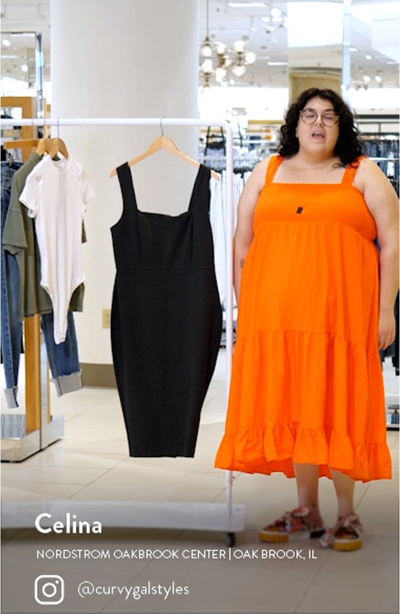 Square Neck Sheath Dress, sales video thumbnail