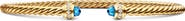 David Yurman Classic Cablespira® 18K Yellow Gold & Diamond Bracelet, 3mm