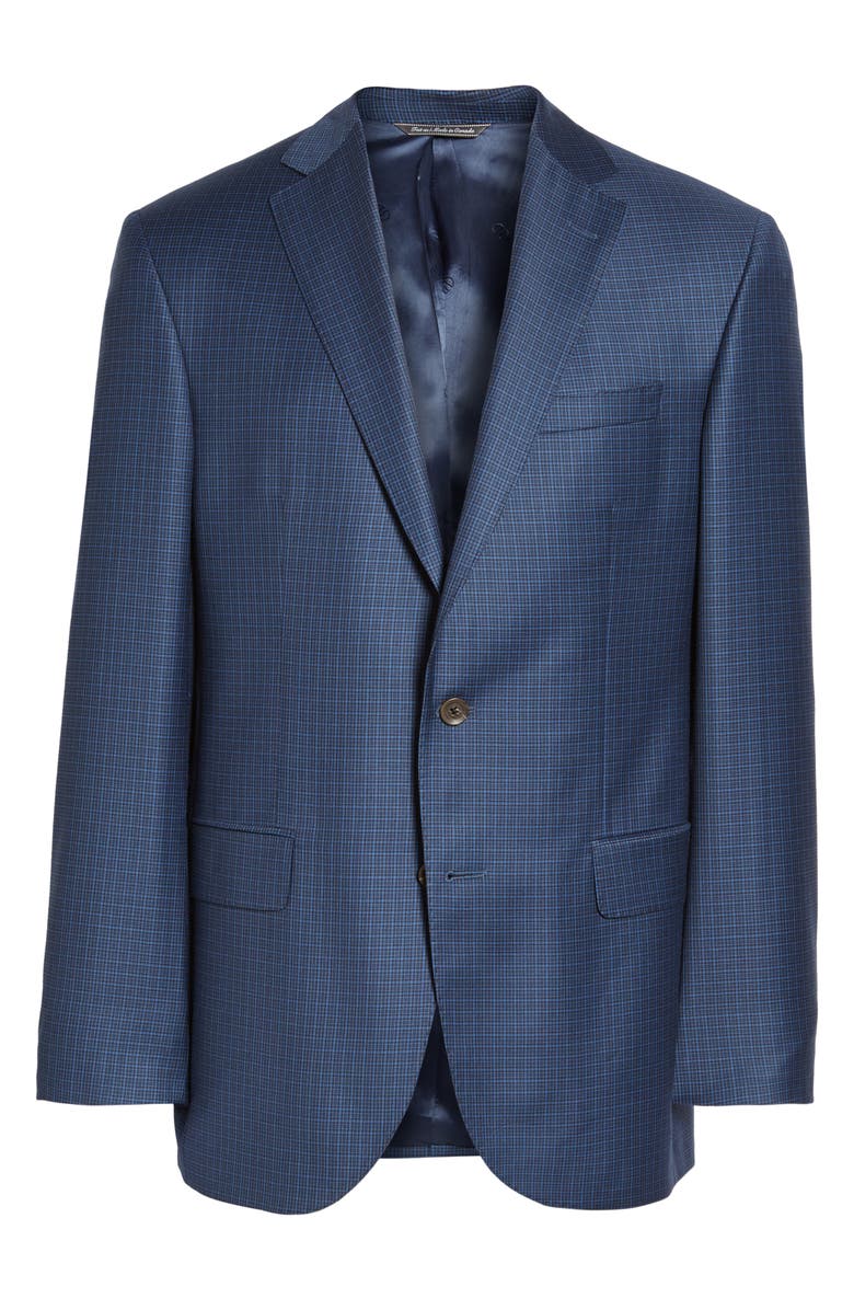 David Donahue Connor Classic Fit Check Wool Sport Coat, Alternate, color, 
